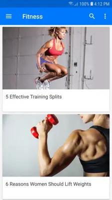 Fitness - Health, Nutrition, and Training android App screenshot 2